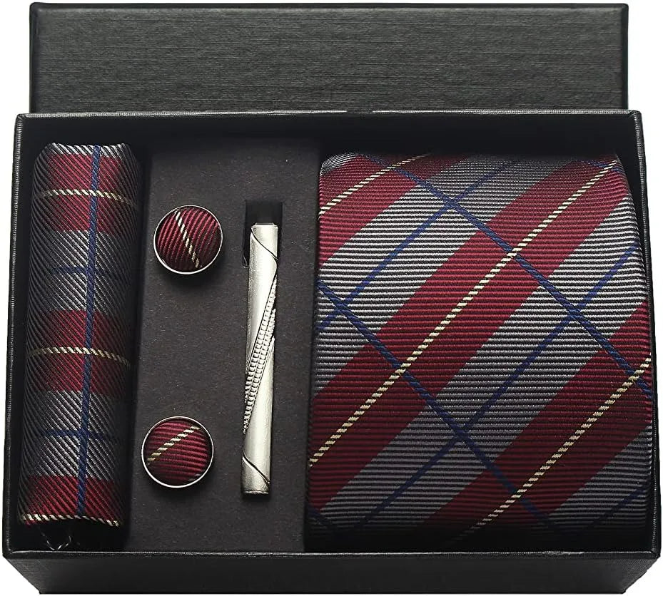Corbatas clásicas para hombre en caja de regalo, corbata de negocios