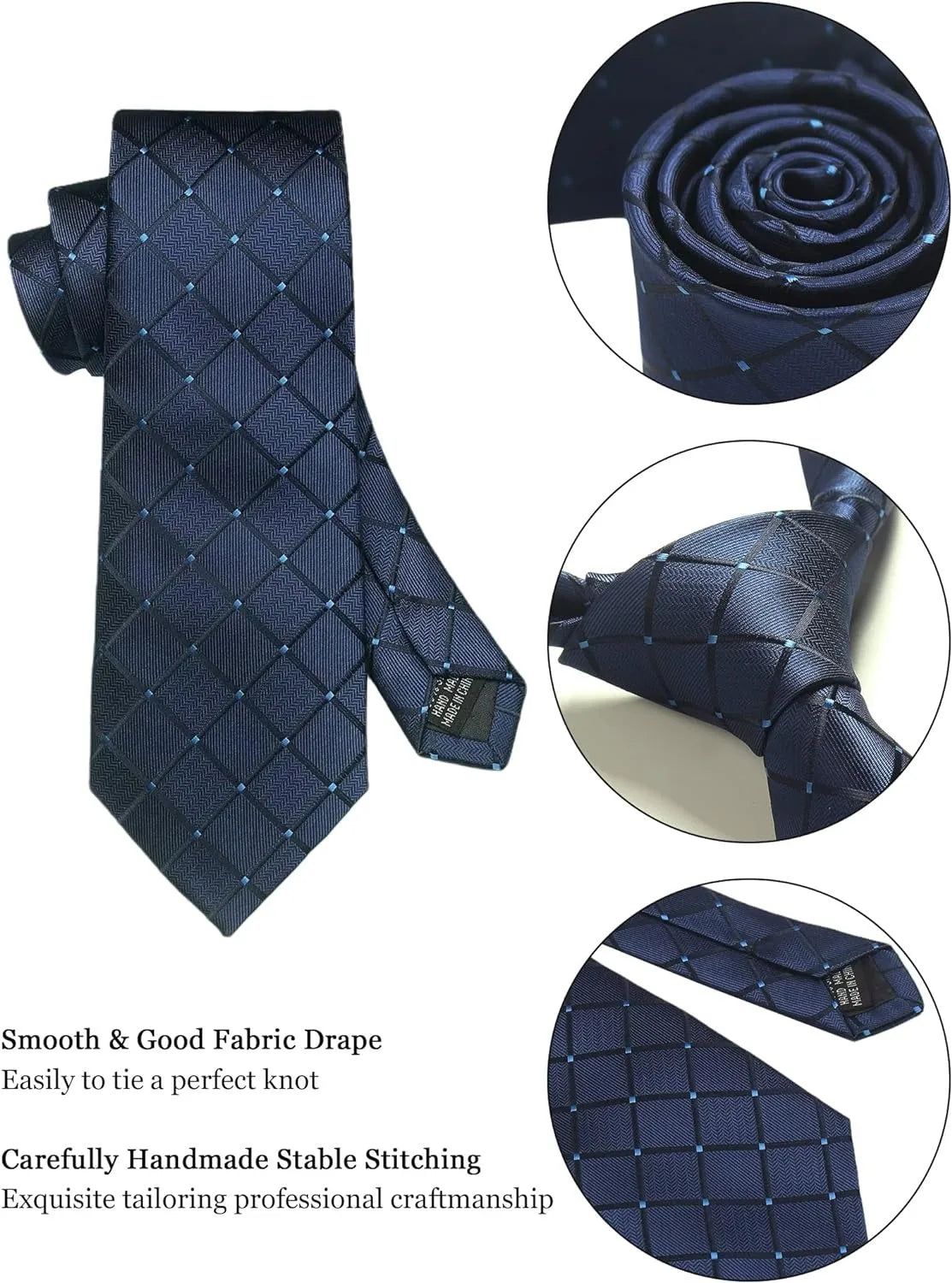 Corbatas clásicas para hombre en caja de regalo, corbata de negocios