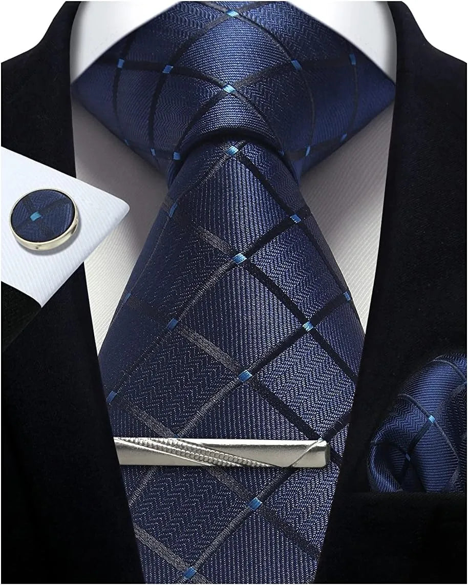 Corbatas clásicas para hombre en caja de regalo, corbata de negocios