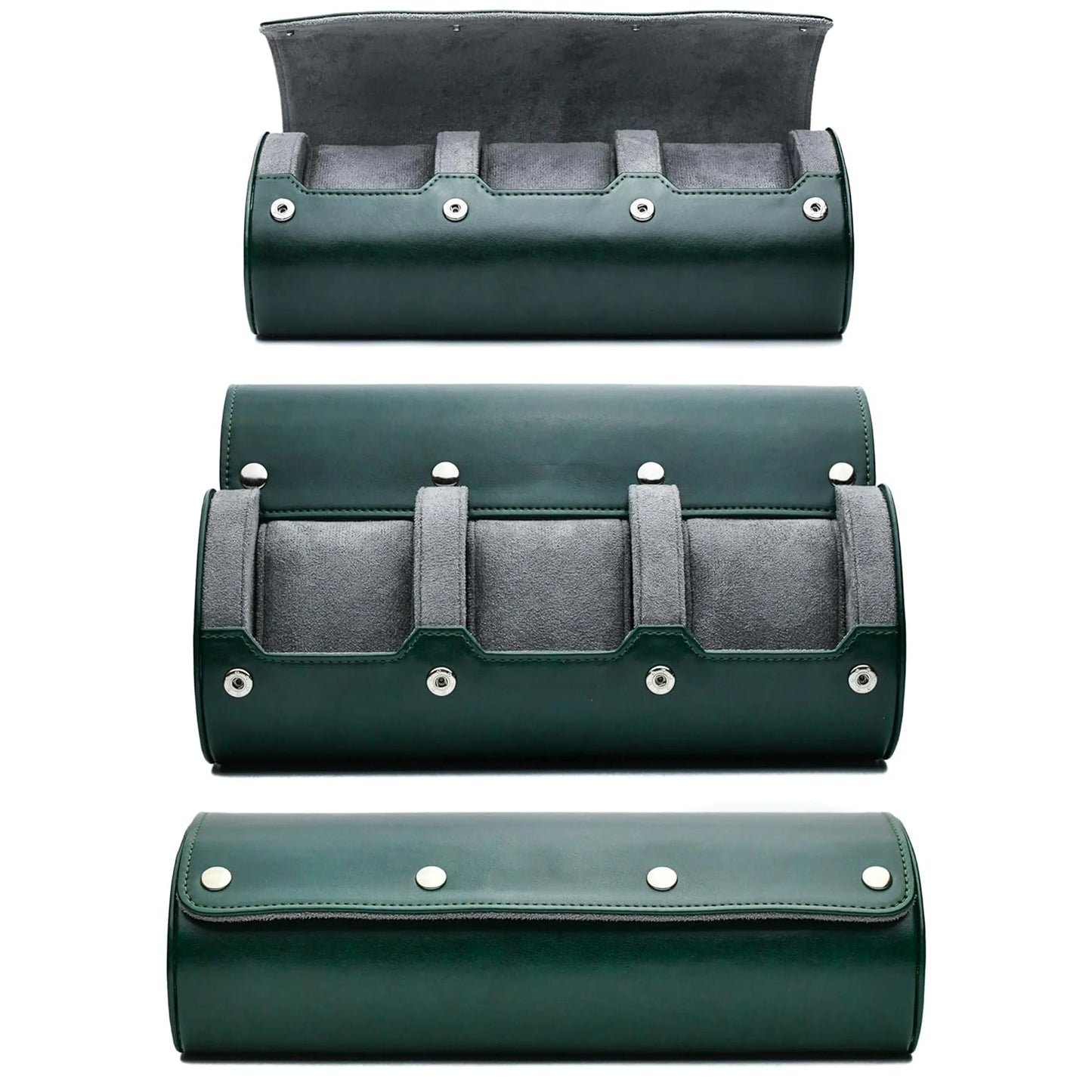 Estuche de viaje para relojes, organizador de relojes estilo masculino