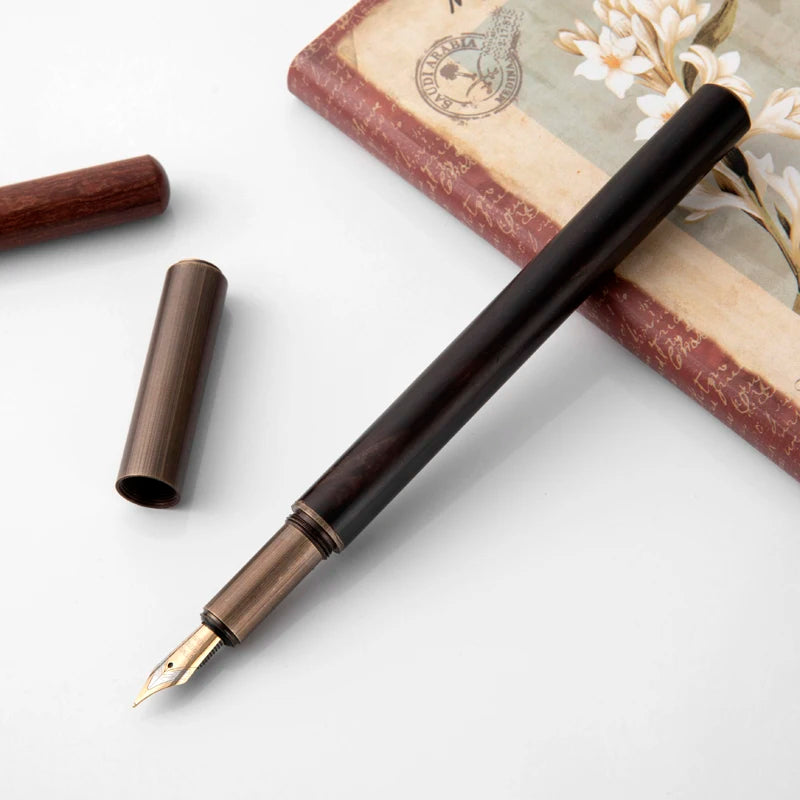 Pluma estilográfica de madera para oficina, negocios