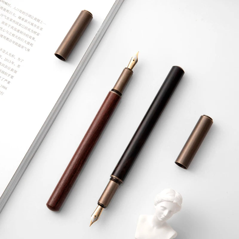 Pluma estilográfica de madera para oficina, negocios