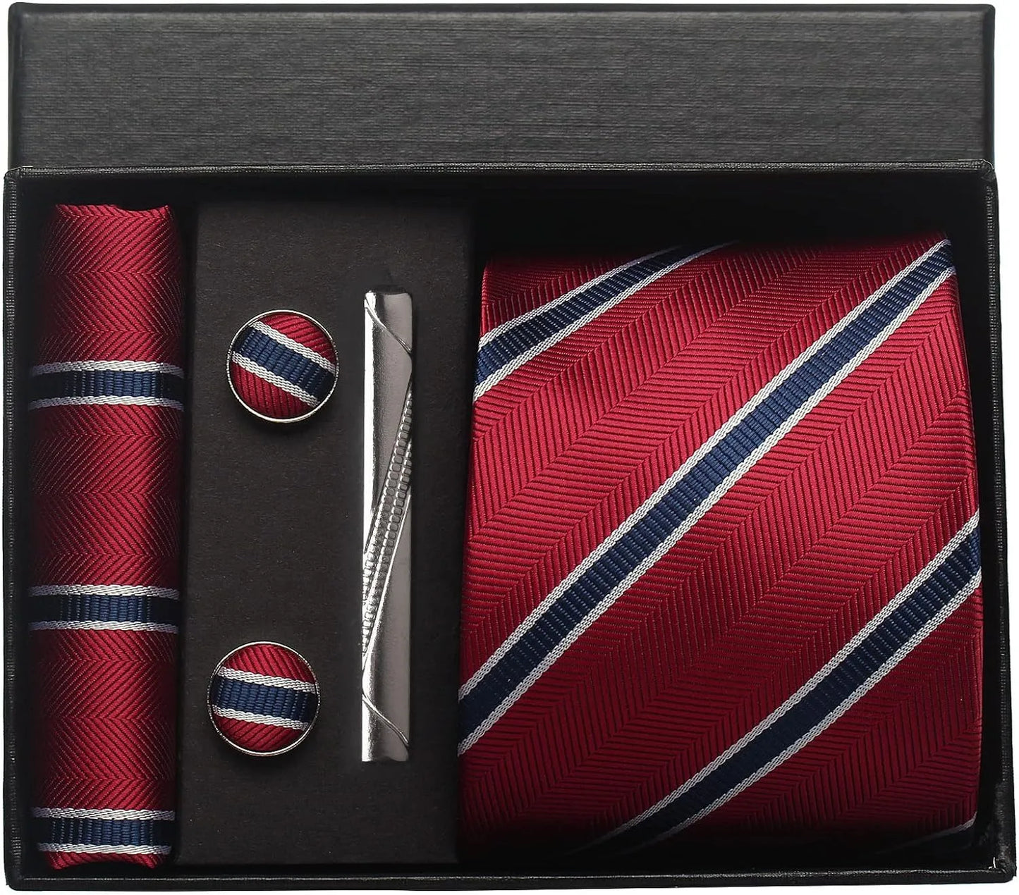 Corbatas clásicas para hombre en caja de regalo, corbata de negocios