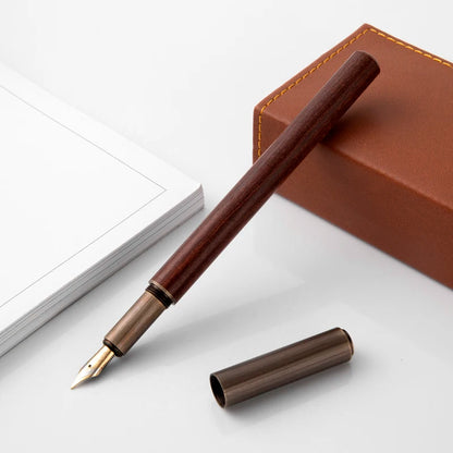 Pluma estilográfica de madera para oficina, negocios