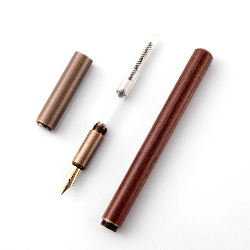 Pluma estilográfica de madera para oficina, negocios