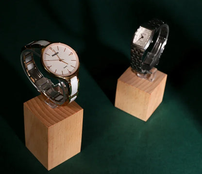 Expositor de relojes de madera de nogal, organizador de relojes, estante para exhibición de relojes