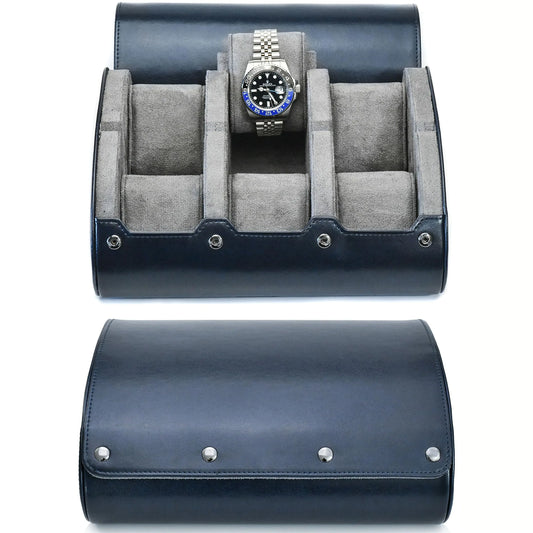 Estuche de viaje para relojes, organizador de relojes estilo masculino