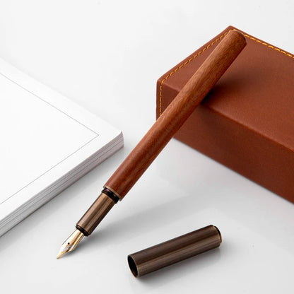 Pluma estilográfica de madera para oficina, negocios