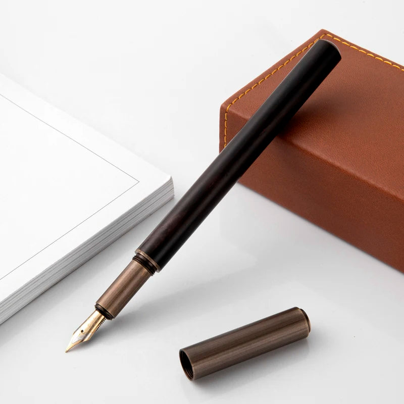 Pluma estilográfica de madera para oficina, negocios