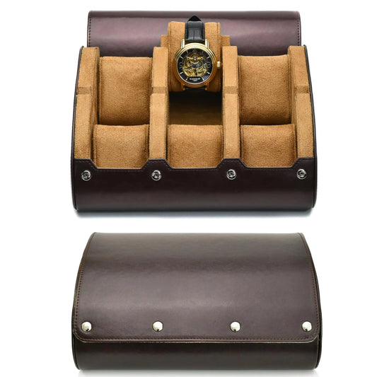Estuche de viaje para relojes, organizador de relojes estilo masculino